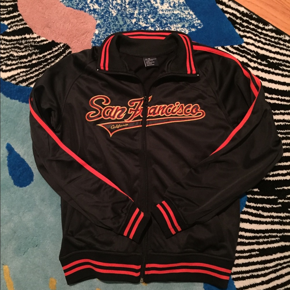 SanFrancisco SF Black Track Jacket